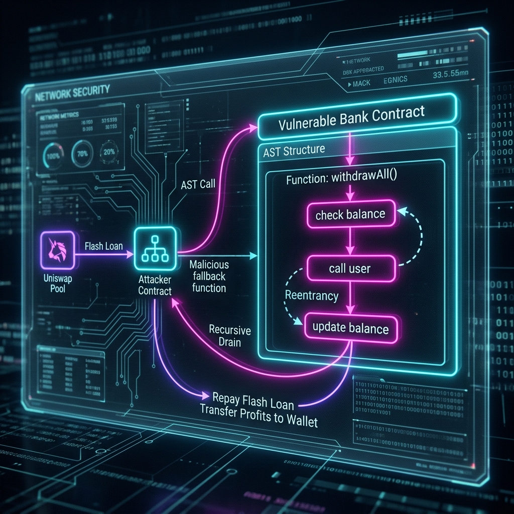 Deconstructing Flash Loan Attacks & Reentrancy Vectors with DeepSeek-R1 AST Graphs